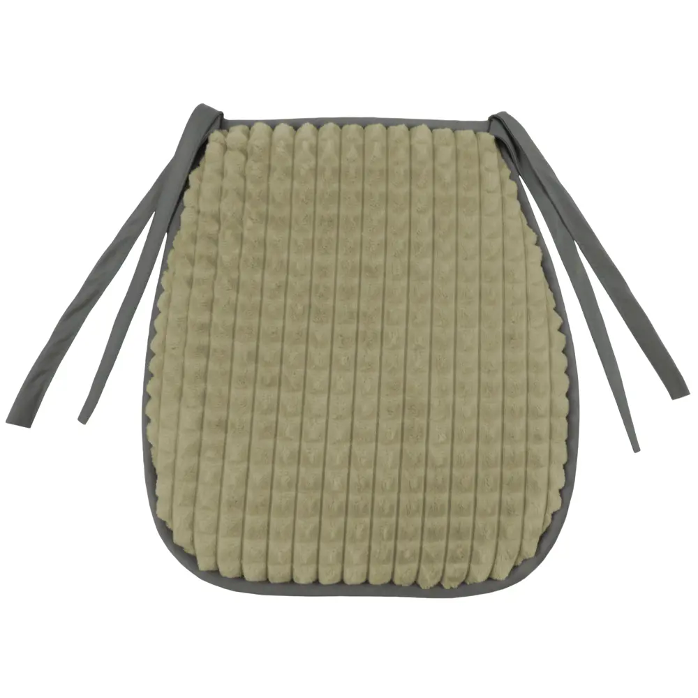 Галета для стула «Плюш» 38х40 см, плюш, цвет коричневый Santreyd STLM-2186348