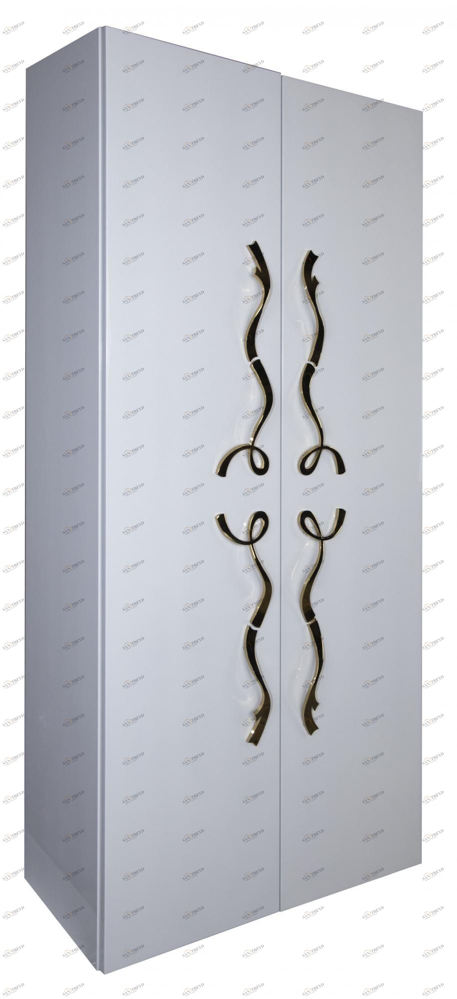 Колонка LAURA 2 двери Белый глянец Золото Tessoro TSLA2SWG