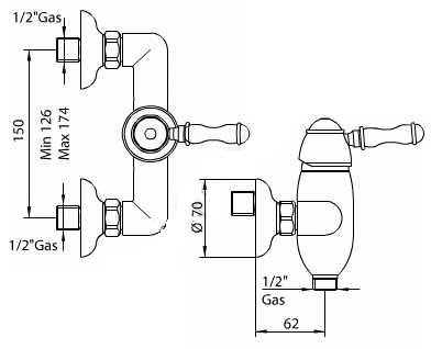 858820JJ00 Смеситель Bandini Antico Santreyd - Вид №1