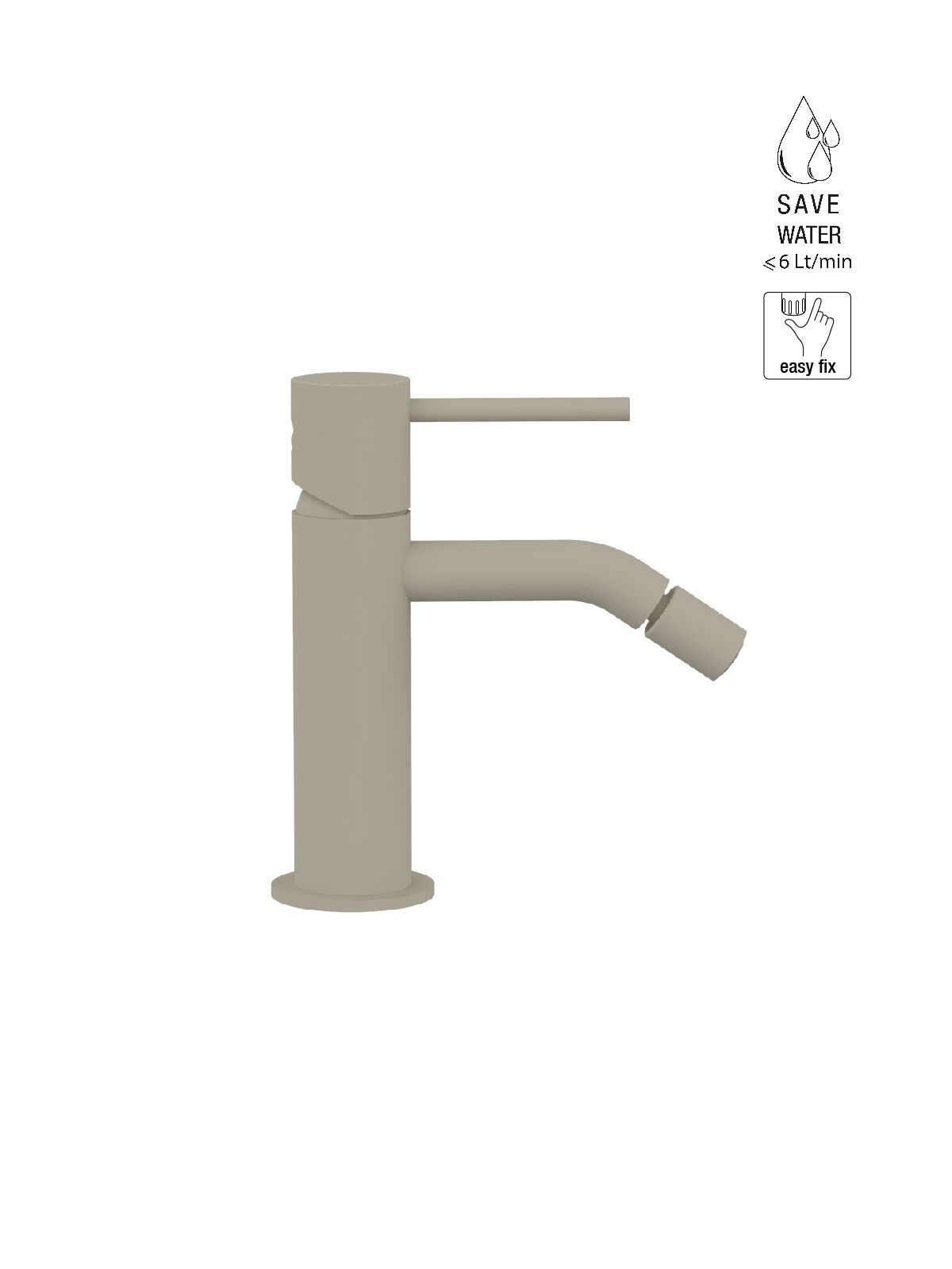 Однорычажный смеситель для биде без слива Rubinetterie Frattini Pepe XL ARCH-00007840 - Вид №5