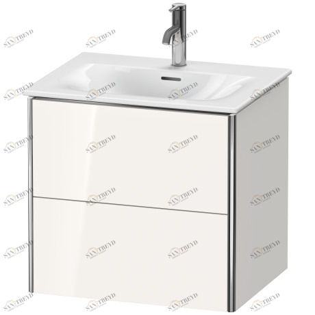 XS432208585 Тумбочка подвесная XSquare #XS4322 610 x 478 мм Белый глянцевый лак Duravit