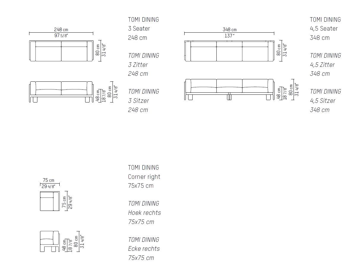 Кожаный модульный диван Piet Boon Томи ARCH-00087598 - Вид №7