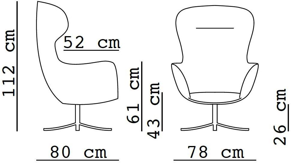 Flexstyle Вращающееся кресло с подлокотниками из ткани sun-id-1441339 - Вид №12