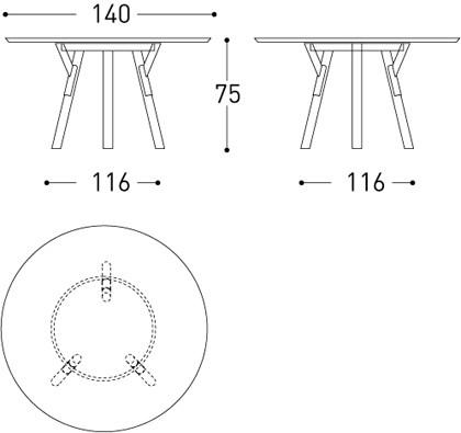 Varaschin Круглый стол в hpl Link sun-id-1370187 - Вид №3