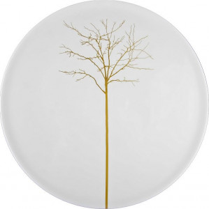 71210 Dibbern Блюдо для торта Dibbern "Золотой лес" 32см Фарфор костяной