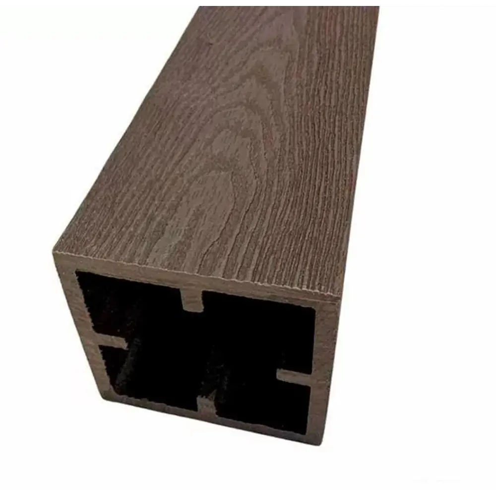 Santreyd: Опорный столб ДПК прямой для ограждений 120x120x3000 мм венге 89357799 STLM-1014997