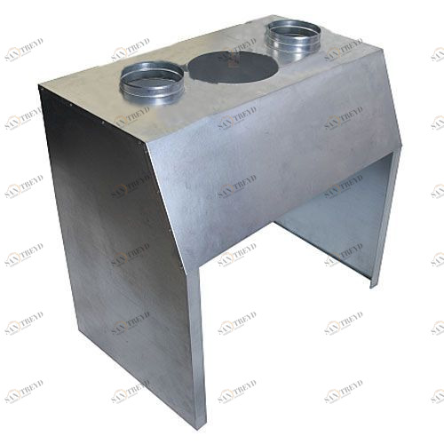 LAVA Короб на топку с 2-мя разводками нерж 2966