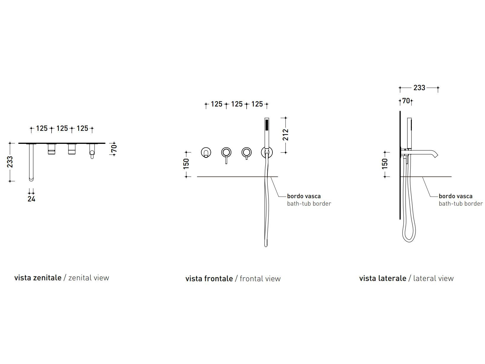 Набор для ванны из нержавеющей стали Ceramica Flaminia ARCH-00078639 - Вид №2