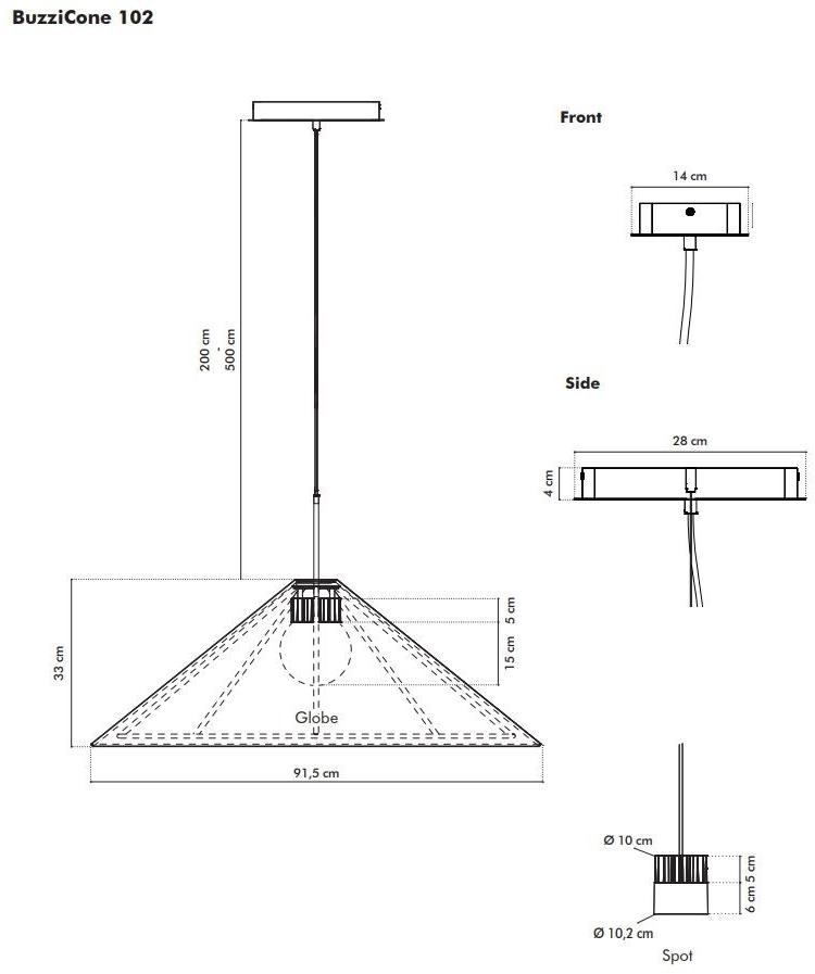 BuzziSpace Акустический подвесной светильник из переработанного пэт для офиса sun-id-1362019 - Вид №7