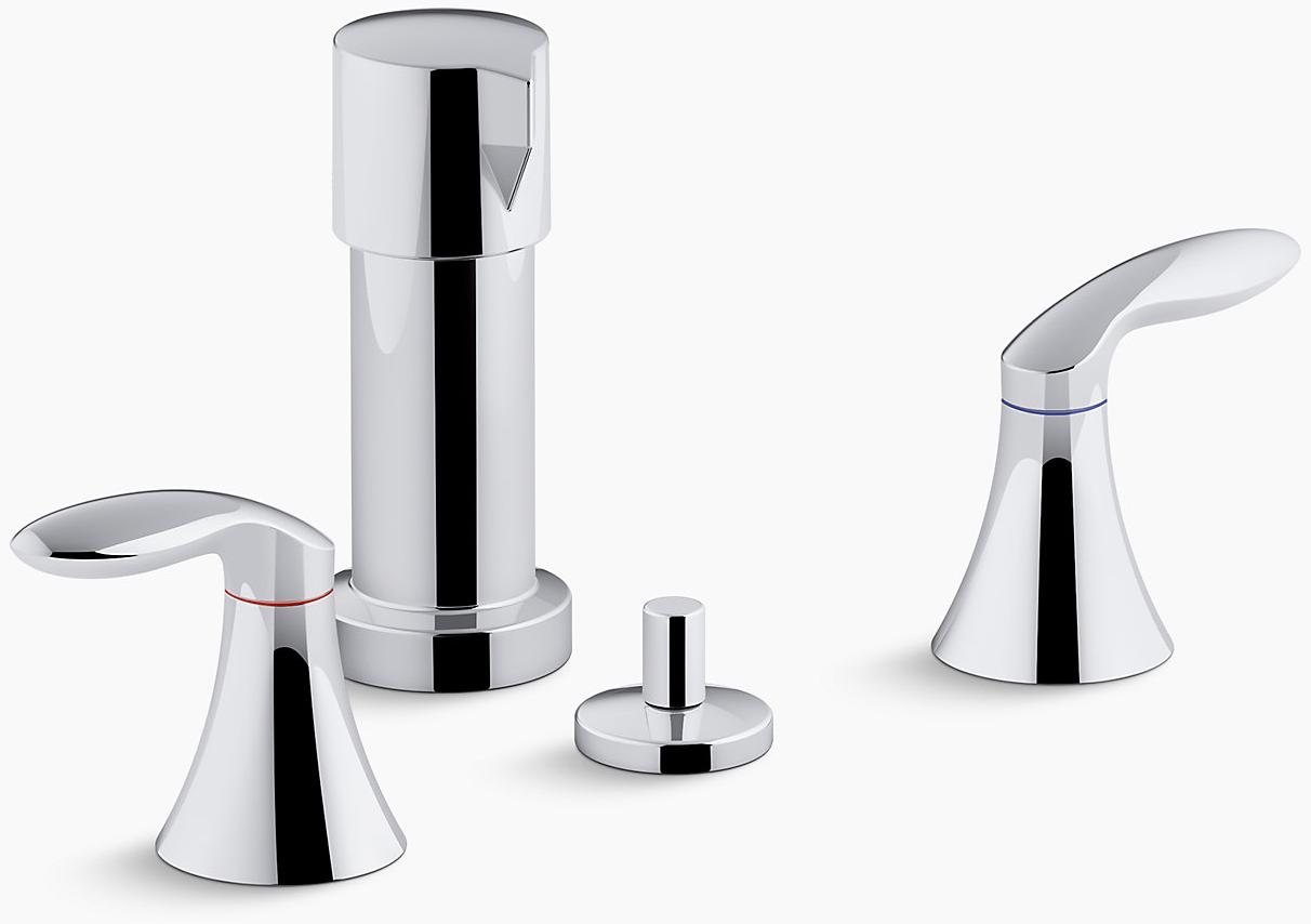 K-15286-4RA-CP Смеситель KOHLER Полированный хром  - Вид №1