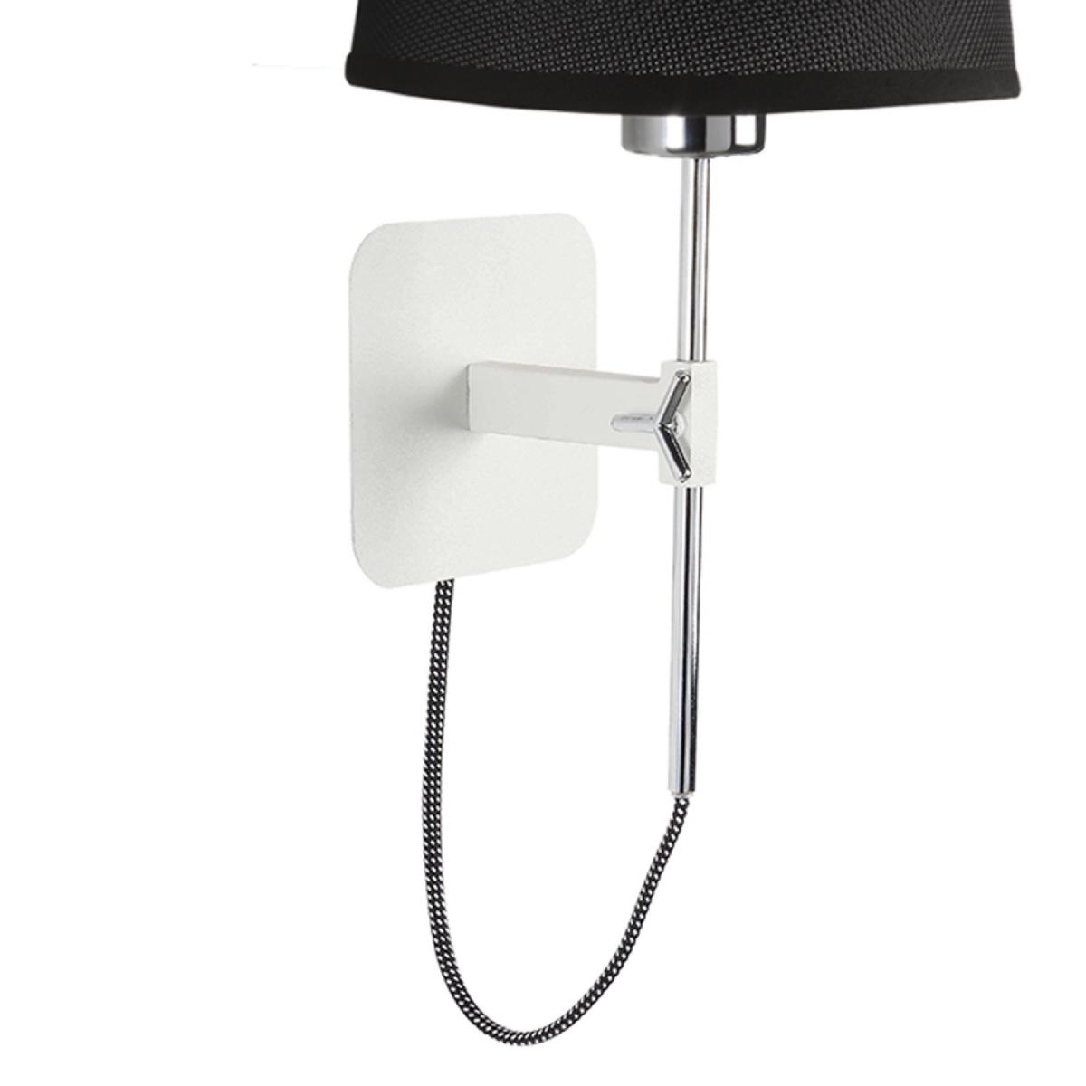 065621 Бра 5318+5238 черный абажур, белая основа Mantra Habana - Вид №1