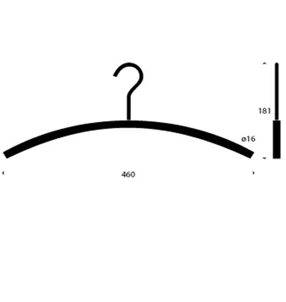 FROST Вешалка 2 "ТРУБКА" » полированная. Нержавеющая сталь Полированный O1135  - Вид №1