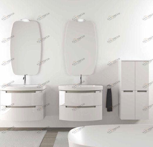 MOON 7 Комплект мебели cm 80+80 + 50 Berloni Bagno 43216