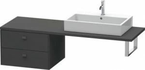 BR513804949 Brioso Шкафчик для консоли Графит матовый, декор