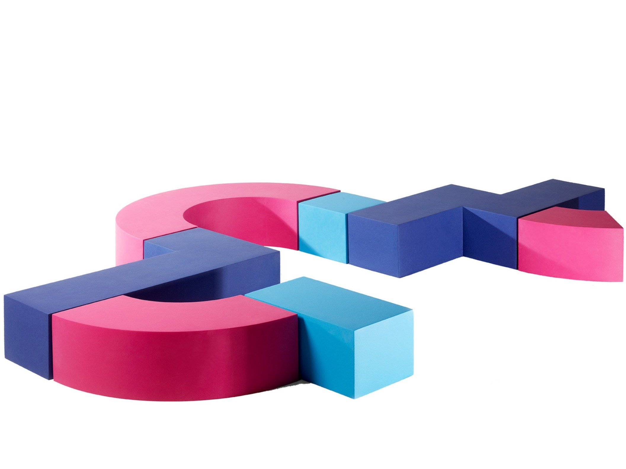 Модульная скамья из пены QM без спинки Quinze & Milan Квадратная и прямая ARCH-00109781 - Вид №4