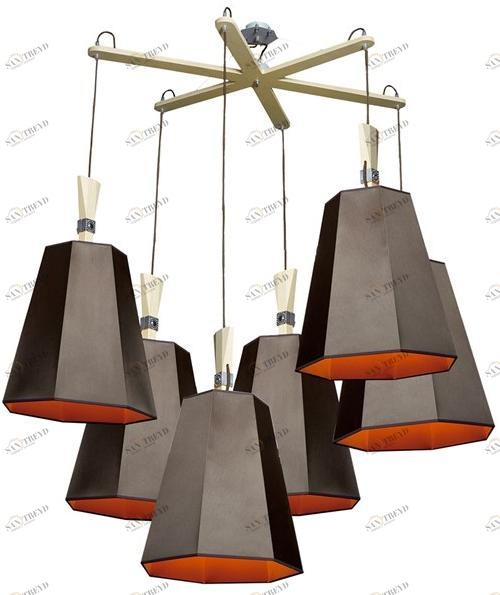 designheure Подвесной светильник из ткани Luxiole Lu6lasmo