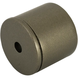 Держатель торцевой Orbis металл цвет графит 2 см