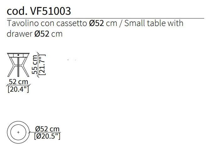 Круглый журнальный столик из мрамора и дерева Vittoria Frigerio DUCCI ARCH-00072772 - Вид №2