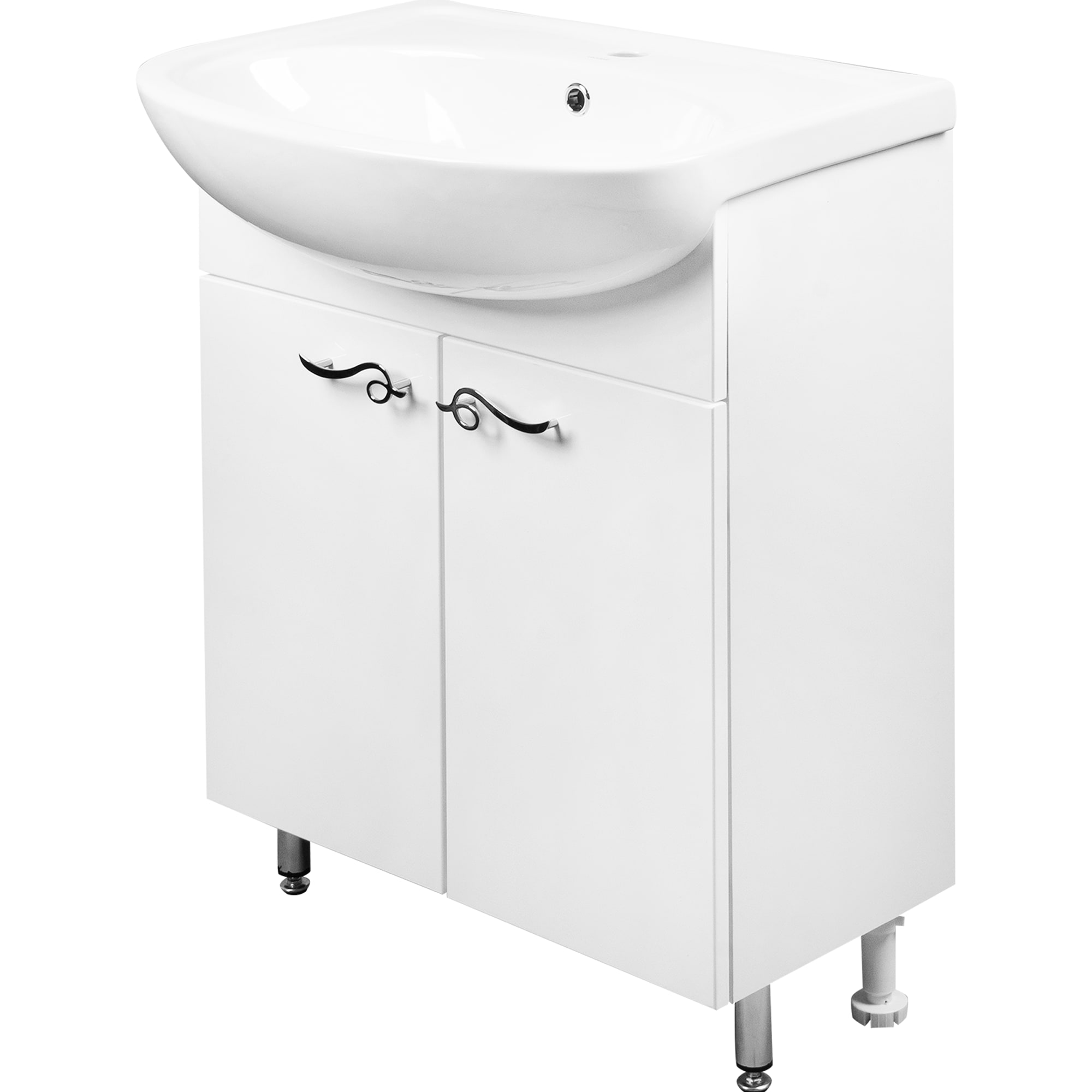 82199916 Тумба под раковину напольная « 60» 61 см цвет белый Венеция Santreyd - Вид №1