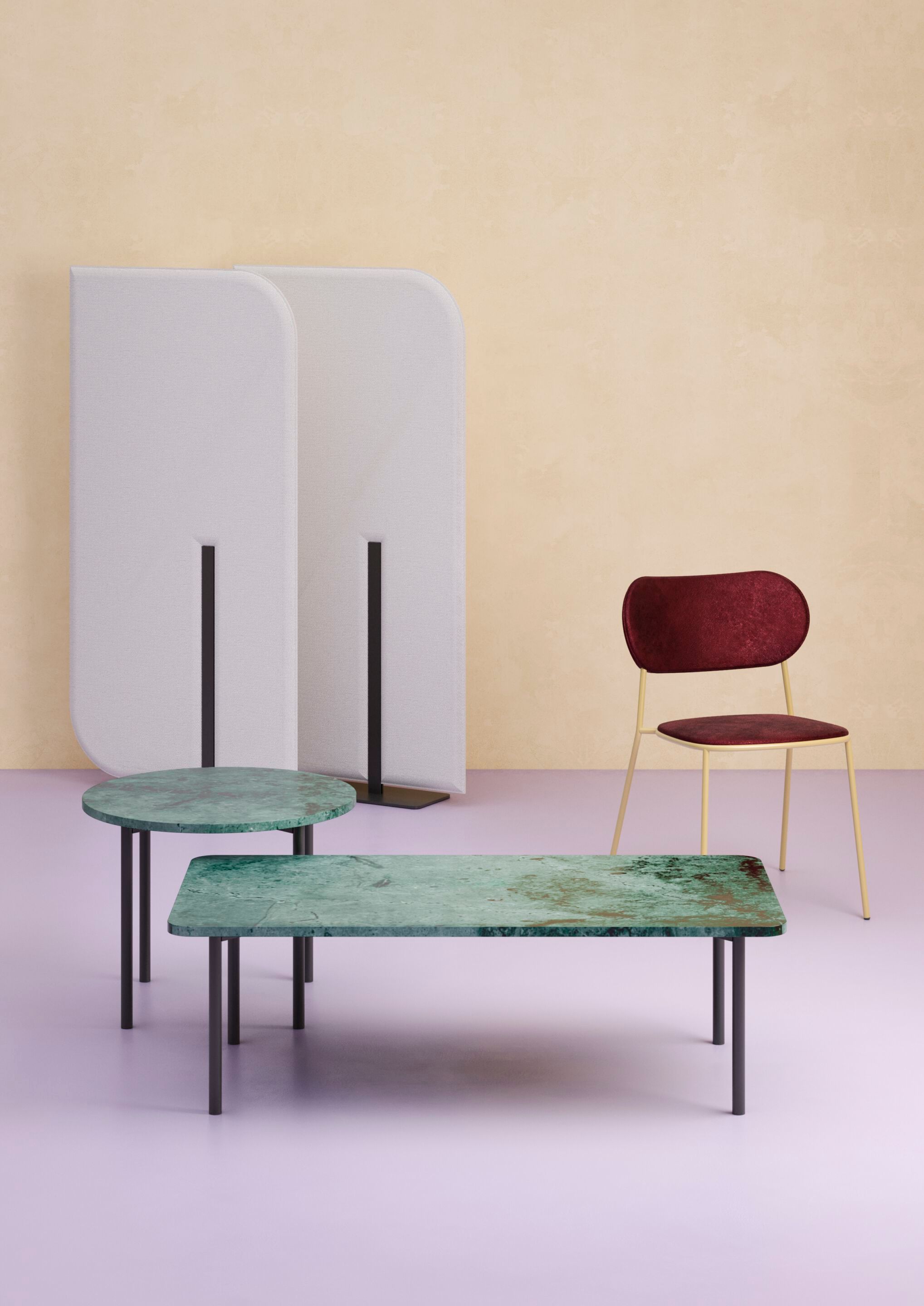 Круглый или прямоугольный журнальный столик из мрамора или керамогранита GABER TAG MARBLE & PORCELAIN ARCH-00059435 - Вид №1