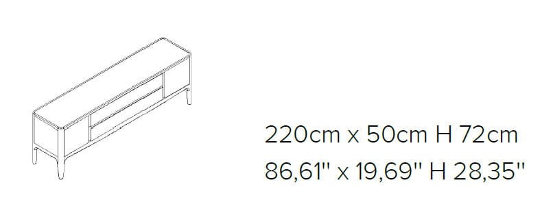 Деревянный шкаф с распашными дверцами с ящиками Natuzzi Italia FORTUNA ARCH-00150586 - Вид №6