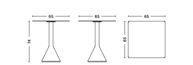 Стальной квадратный садовый стол Hay Палисад ARCH-00080964 - Вид №13