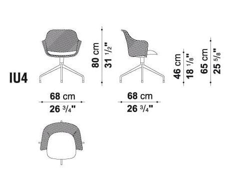 Офисное кресло с 5 спицами B&B Italia Project джут ARCH-00009318 - Вид №2