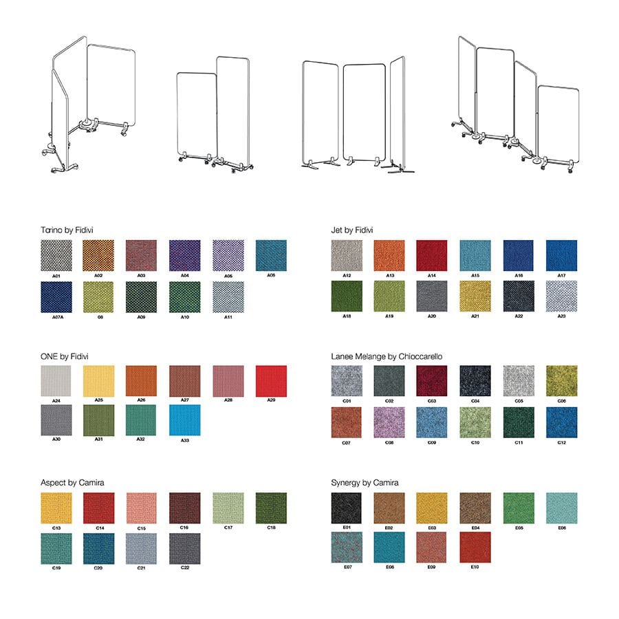 Мобильная звукопоглощающая офисная перегородка Askia Connect ARCH-00122009 - Вид №9