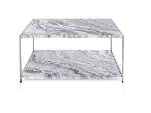 Квадратный мраморный журнальный столик