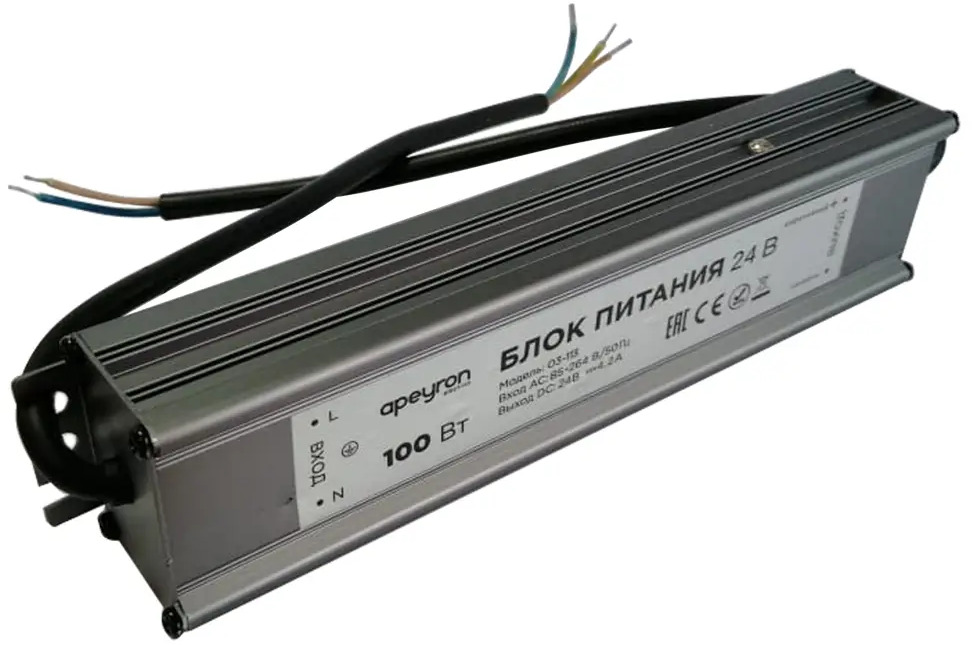 Блок питания Apeyron для светодиодных систем 24V 100W 88110351