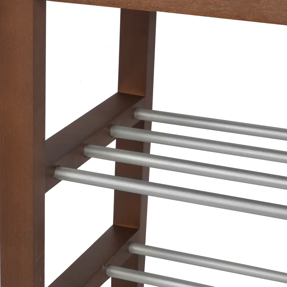 Банкетка Sheffilton SHT-B2-2 67x49 см дерево/металл цвет коричневый STLM-2179274 - Вид №2