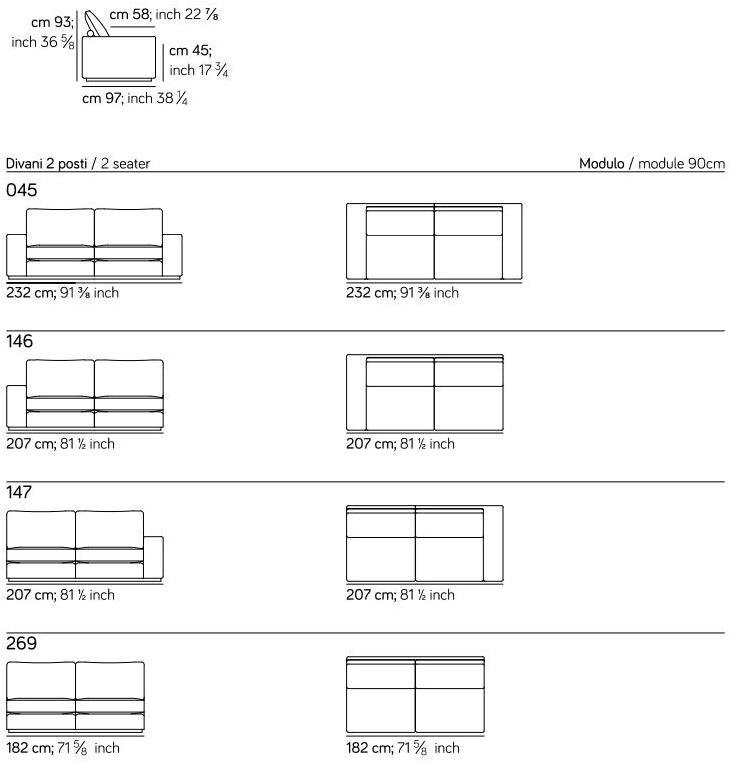 AMURA Угловой диван в ткани Murray 071+073+073+053+005 - Вид №8