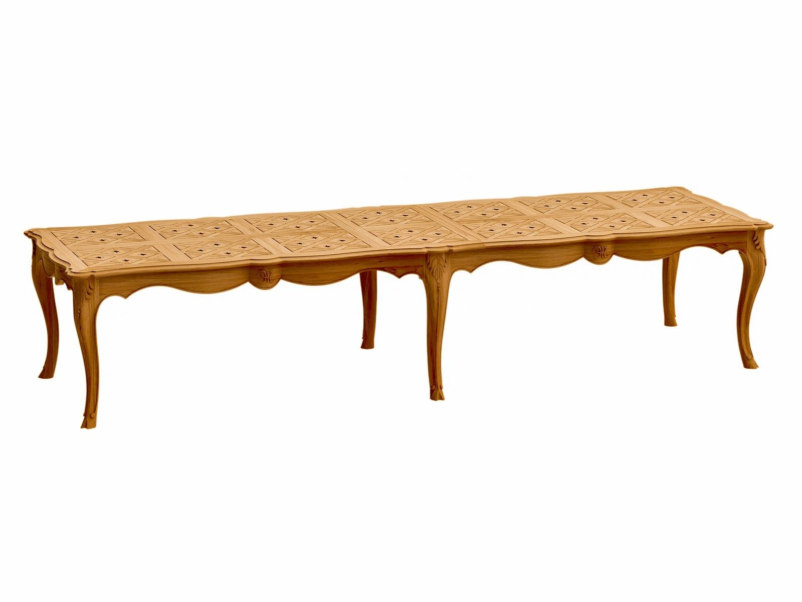 Прямоугольный садовый стол из тикового дерева ASTELLO Fleur de Lys ARCH-00133985 - Вид №3