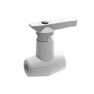 Кран шаровый KALDE D20 под штукатурку с рычагом белый