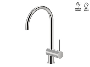 Смеситель для кухни с одним отверстием и поворотным изливом