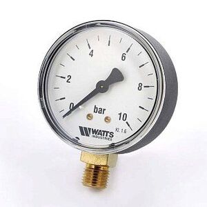 Манометр радиальный F+R200 63 мм 1/4" 10 бар WATTS