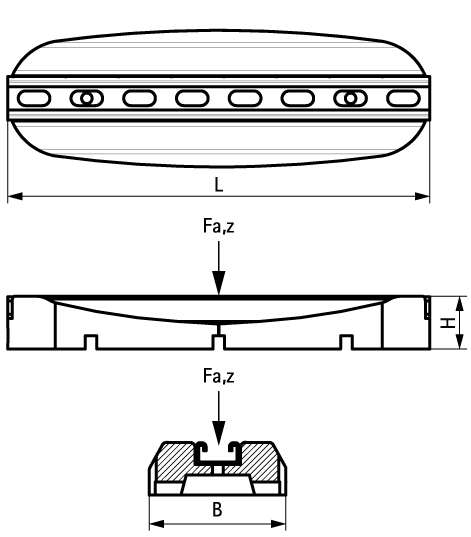 67687250 BIS Ursus Foot Кровельные опоры (BUP1000) монтаж оборудования на кровле walraven  - Вид №1