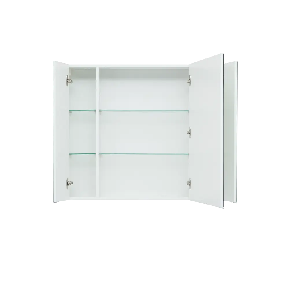 Шкаф зеркальный подвесной «Алвита» 100x85 см цвет белый Santreyd STLM-2028285 - Вид №1