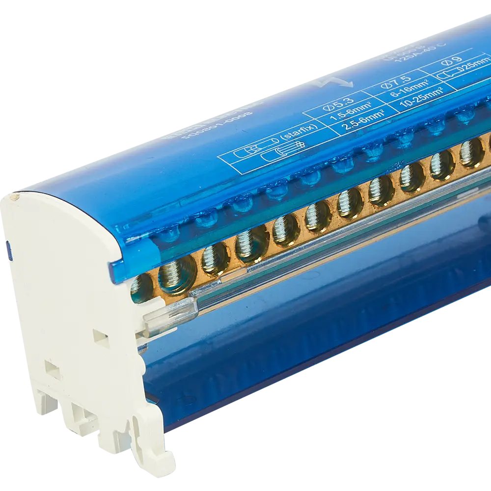 Шина нулевая TDM Electric 2x15 групп для DIN-рейки 84399596 STLM-1460601 - Вид №1