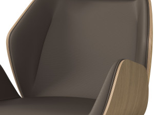 Офисное кресло руководителя с подлокотниками 5 спиц