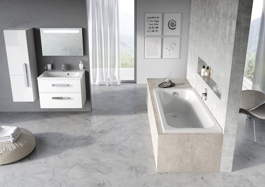 Тумба под умывальник SD 800 CHROME II белая Ravak X000000922 - Вид №4