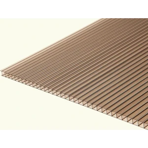 Поликарбонат сотовый 10 мм 3x2.1 м Киви бронза