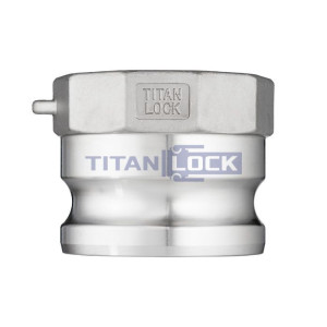 Камлок нержавеющий тип A ниппель, внутр. резьба BSP 4", AISI316, TL400ASS316 TITAN LOCK