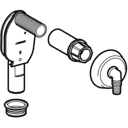 152.235.11.1 Внутристенный сифон Geberit для приборов, со сливным фитингом Geberit  - Вид №1