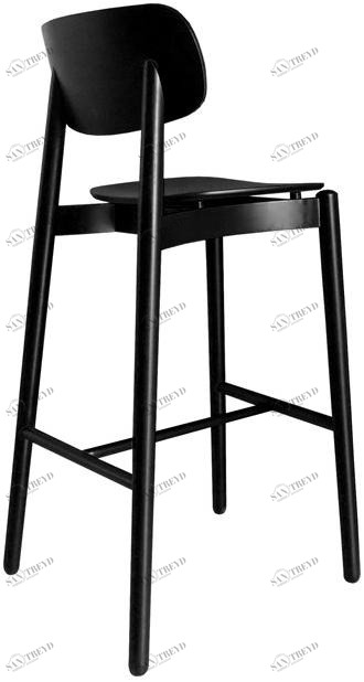 Bedont Высокий деревянный табурет со спинкой Fizz B95 801f / b95 801r