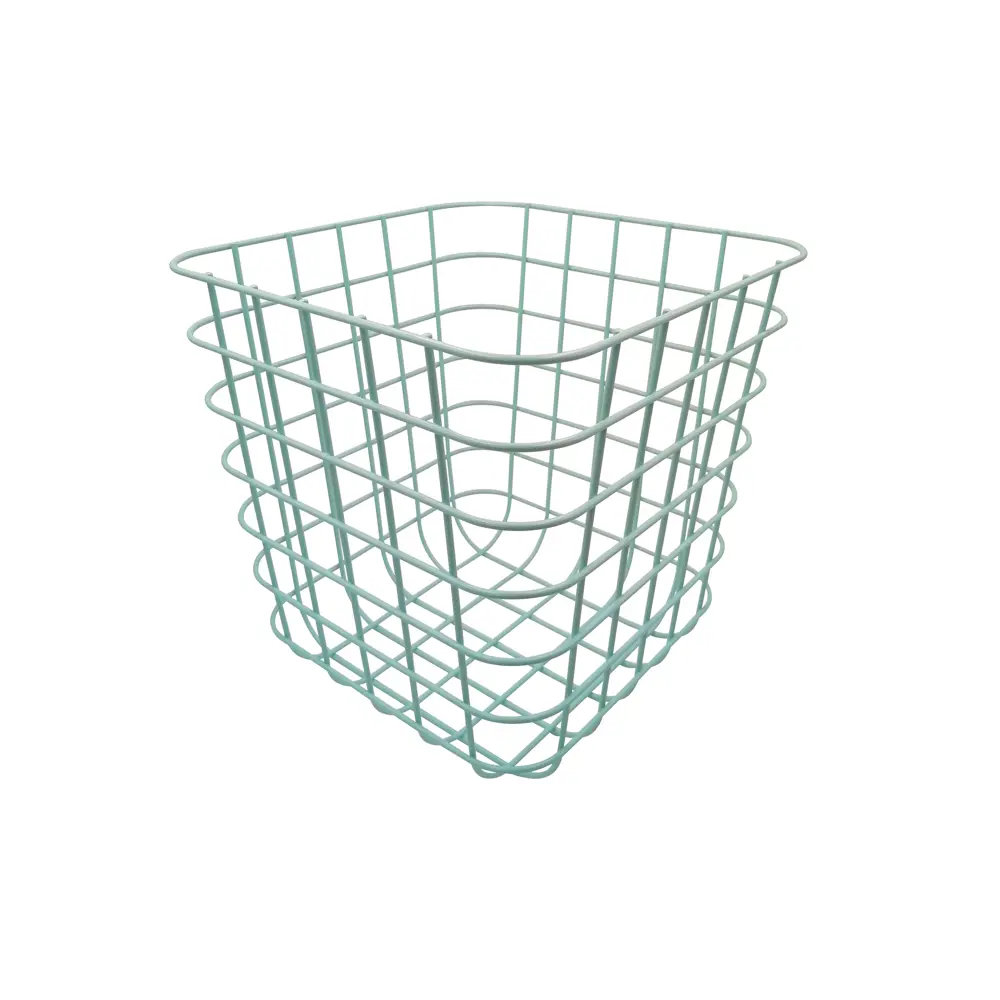 Корзина Spaceo KUB Laguna 31x31x31 cм металл, цвет сизый STLM-2196736 - Вид №2