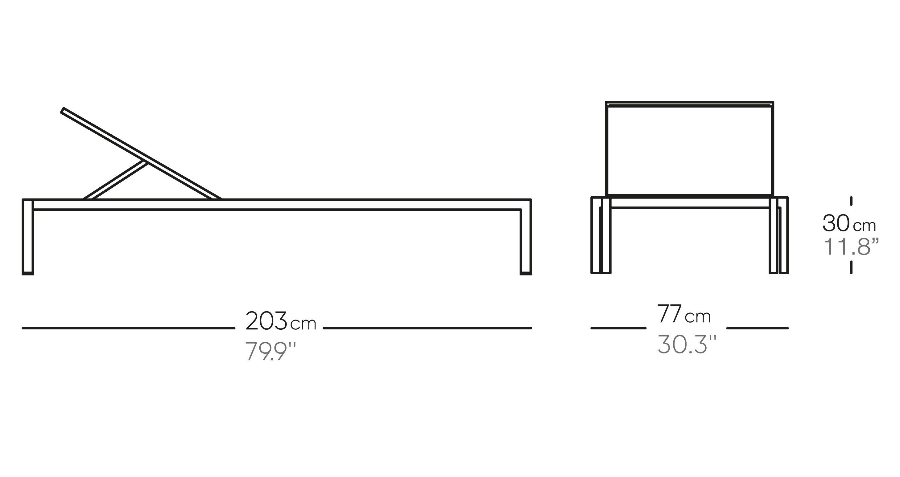 Лежак из алюминия и ткани Bivaq клуб ARCH-00030386 - Вид №2