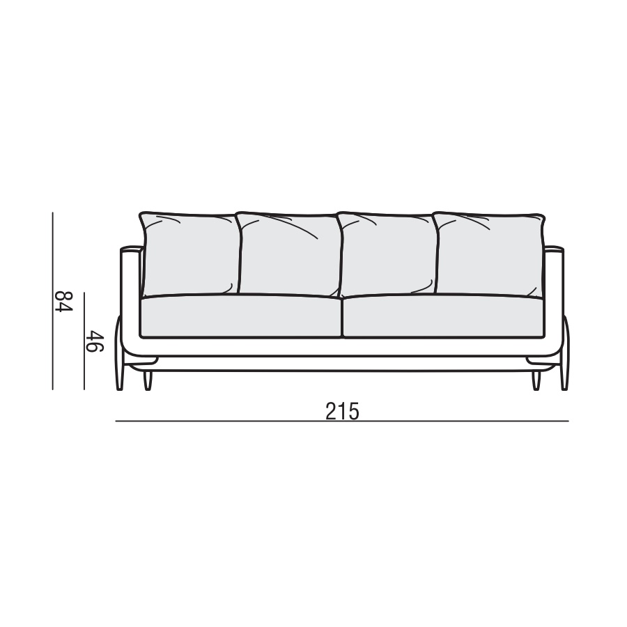 Диван Jenny, молочный Sits S1252 - Вид №12