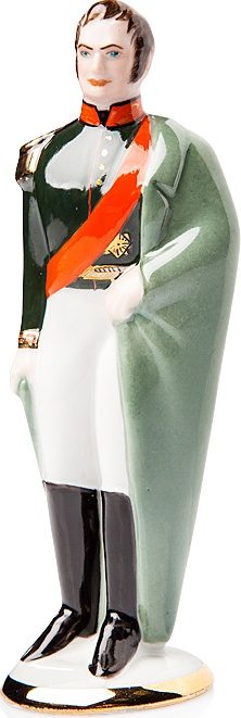 10617345 Мануфактуры Гарднеръ в Вербилках Скульптура  15 см "Ермолов" Фарфор, Керамика 