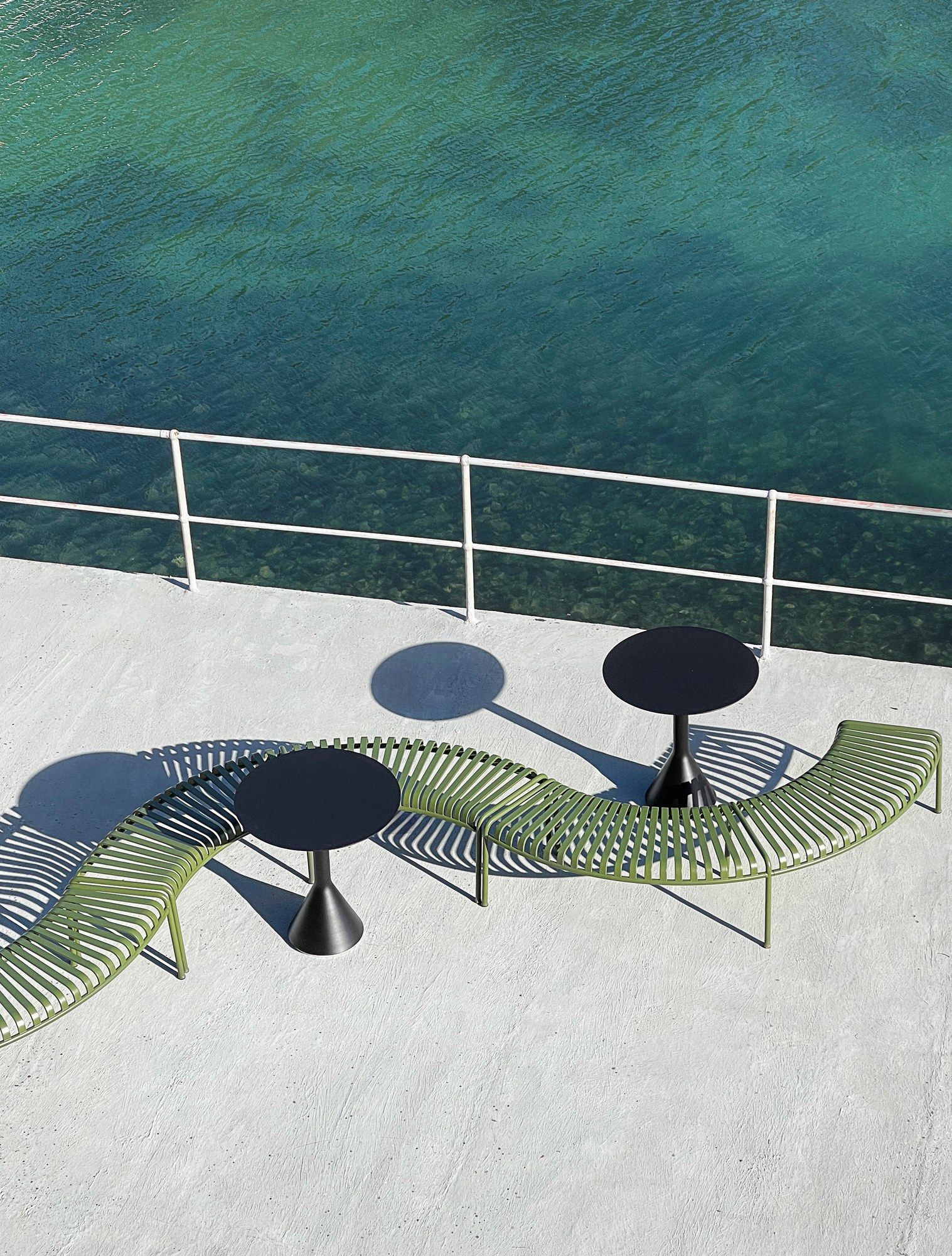 Модульная садовая скамейка из стали с порошковым покрытием Hay Палисад ARCH-00137821 - Вид №11